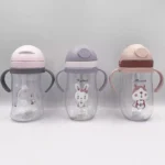 Εκπαιδευτικό Ποτήρι με Καλαμάκι 350ml – Ιδανικό για Βρέφη & Νήπια - Image 2