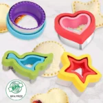 Σετ Κόφτης Τοστ/ζύμης σφραγίδα 4τμχ με βουρτσάκι καθαρισμού - Image 2