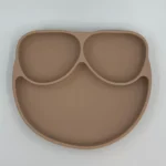 Σετ σιλικόνης Taupe (Πιάτο – Σαλιάρα – Ποτήρι)