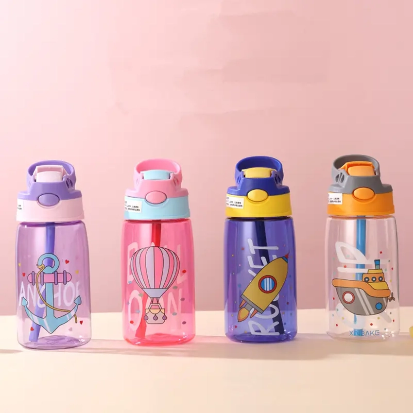 KidsStrawBottle480ml Παιδικό Μπουκάλι Νερού 480ml - Image 1