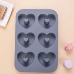 Φόρμα σιλικόνης για Donuts 6 Καρδιές - Image 7