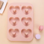 Φόρμα σιλικόνης για Donuts 6 Καρδιές - Image 6