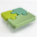 Πλαστικό φαγητοδοχείο Puzzle σε 2 χρώματα - Image 2