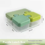 Πλαστικό φαγητοδοχείο Puzzle σε 2 χρώματα - Image 6