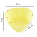 Φόρμες σιλικόνης για Cupcakes 1τμχ καρδιά - Image 5