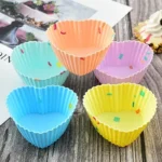 Φόρμες σιλικόνης για Cupcakes 1τμχ καρδιά - Image 4