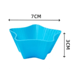 Φόρμες σιλικόνης για Cupcakes 1τμχ Αστέρι - Image 3