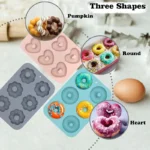 Φόρμα σιλικόνης για Donuts 6 Καρδιές - Image 9