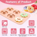 Φόρμα Σιλικόνης Flower Donuts