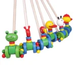 Ξύλινη Τρεχαλίτσα με Κοντάρι - Image 2