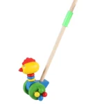 Ξύλινη Τρεχαλίτσα με Κοντάρι - Image 4