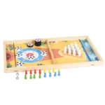 Ξύλινο Σετ Επιτραπέζιων παιχνιδιών - 4 σε 1
