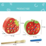 Μαγνητικό παιχνίδι ψαρέματος Μήλο & Φράουλα - Image 6