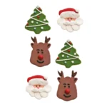 Διακοσμητικά Ζάχαρης Christmas – 6 τμχ - Decora - Image 3