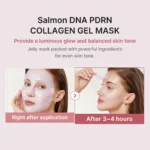 Medicube PDRN Pink Collagen Jelly Gel Mask 4pcs (4x28g) – Μάσκα Προσώπου Νύχτας με Νιασιναμίδη - Image 4