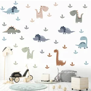 Αυτοκόλλητο Τοίχου Δεινόσαυροι για Παιδικό Δωμάτιο