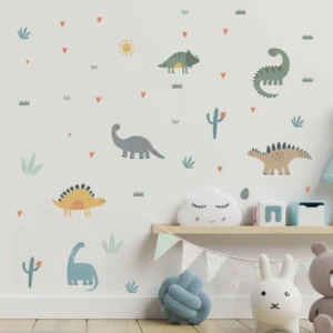 Αυτοκόλλητα Τοίχου Δεινόσαυροι για Παιδικό Δωμάτιο