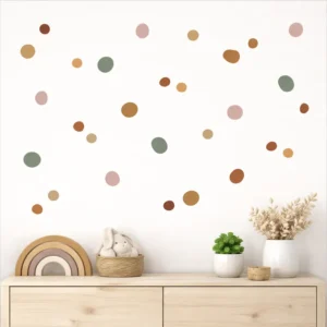 Αυτοκόλλητα Τοίχου Dots για Παιδικό Δωμάτιο
