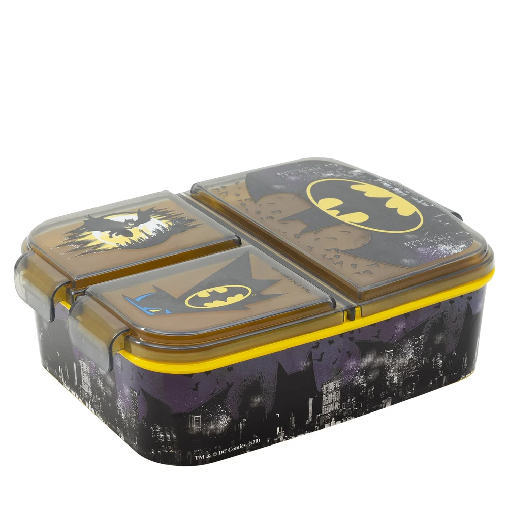 Παιδικό Φαγητοδοχείο Batman Symbol 2156ml με 3 Θήκες παιδικό φαγητοδοχείο Batman