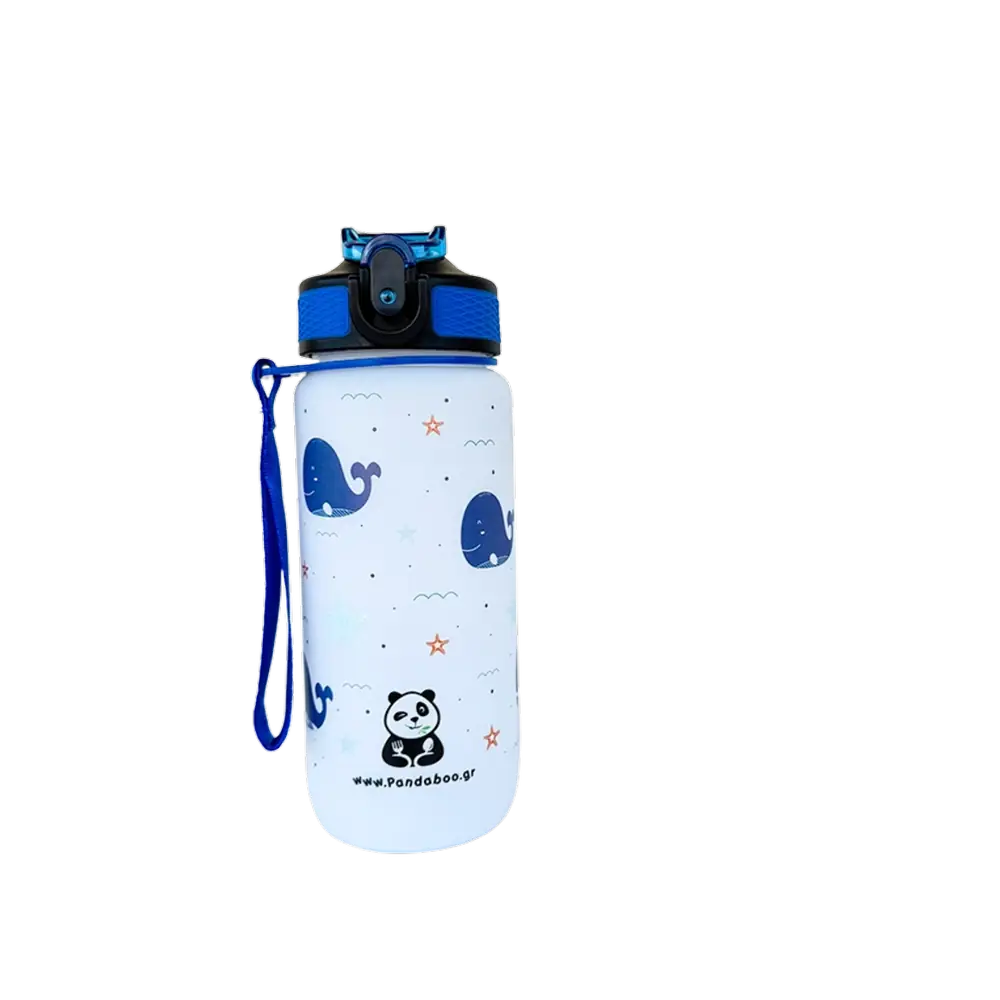 Pandaboo μπουκάλι Tritan με φάλαινες